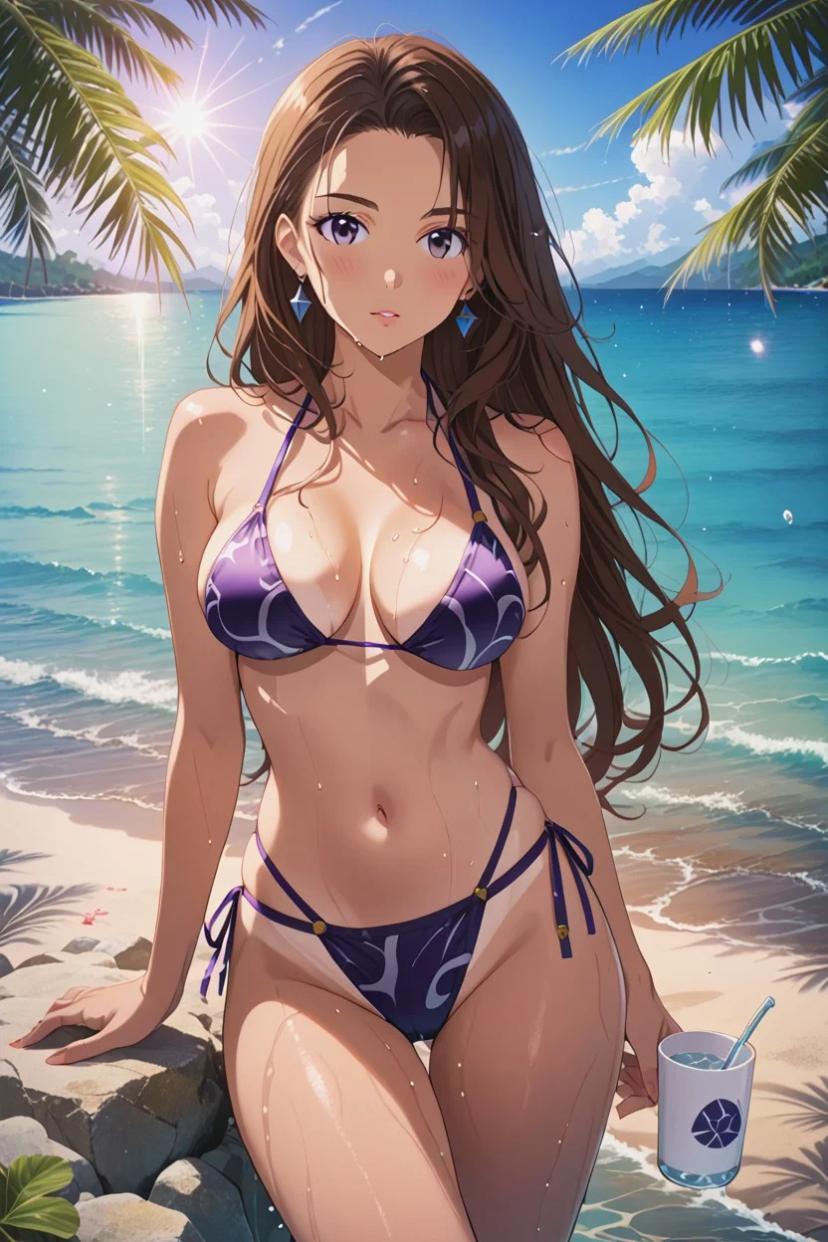 Hot anime character in provocative pose - Start anime character adventure now